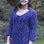 Arcadian Lace Pullover Free Knitting Pattern