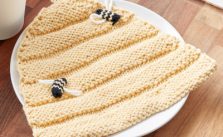 Beehive Knit Dishcloth Free Knitting Pattern