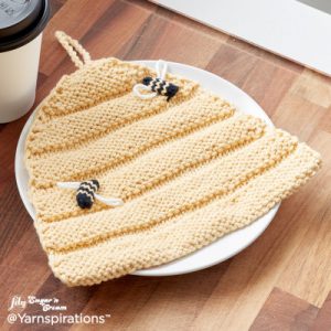 Beehive Knit Dishcloth Free Knitting Pattern