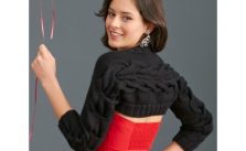 Bernat Cable Shoulderette Free Knitting Pattern