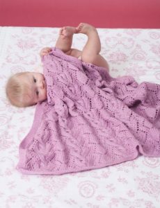 Bernat Cable and Lace Blanket Free Knitting Pattern