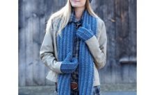 Bernat Cozy Knit Set Free Hat, Scarf and Mitts Knit Pattern