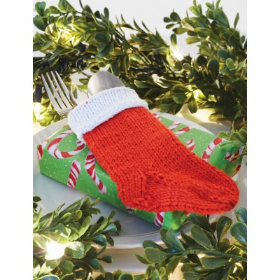 Bernat Cutlery Holder Stocking Free Knitting Pattern