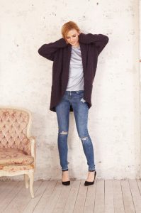 Big Jacket Free Knitting Pattern for Women