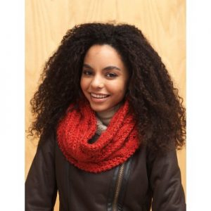 Cable Cowl Bernat Free Knitting Pattern