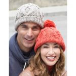 Cable Hat for Him and Her Free Knitting Pattern
