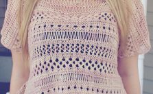 Cancun boxy lace top free knitting pattern