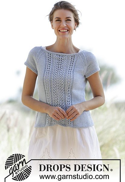 Charlotte lace top free knitting pattern