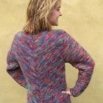 Diagonal Jacket Free Knitting Stitch for Women