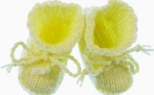 Easy Baby Booties to Knit