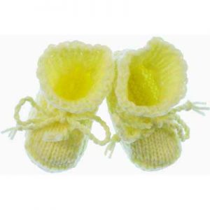 Easy Baby Booties to Knit
