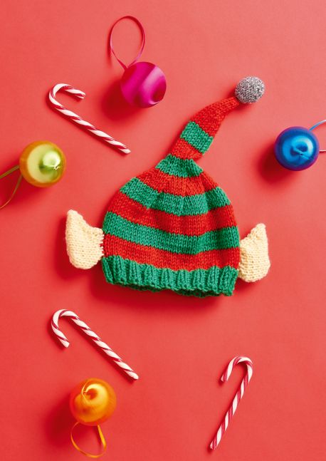 Elf Hat for Kids Free Christmas Knitting Pattern