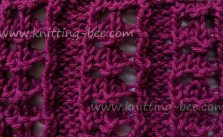 Eyelet Rib Free Knitting Pattern