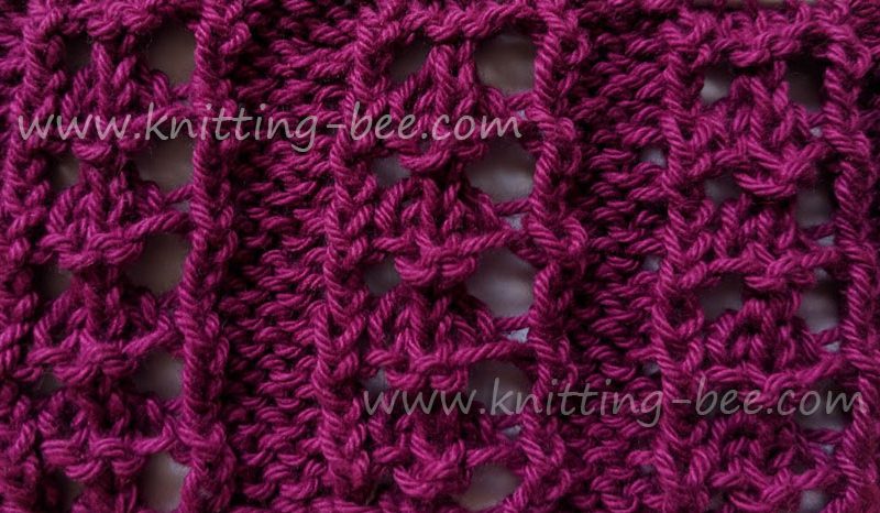 Eyelet Rib Free Knitting Pattern