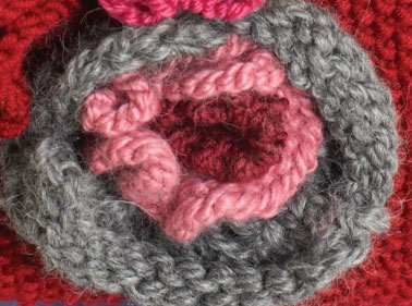 Free Flower Corsage Knitting Pattern