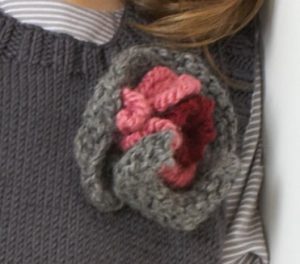 Free Flower Corsage Knitting Pattern
