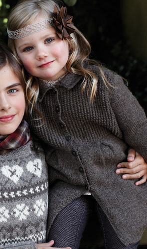 Grace Cardigan for Girls Free Knitting Pattern