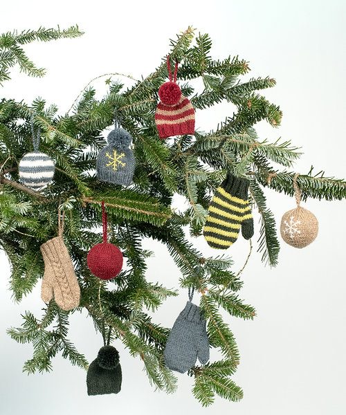Kelbourne Woolens Holiday Cheer Ornaments Free Knitting Pattern