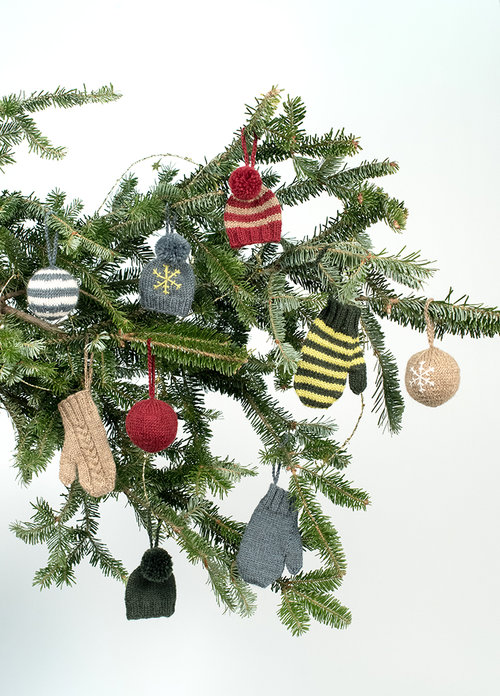 Kelbourne Woolens Holiday Cheer Ornaments Free Knitting Pattern