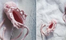 Knitted Ballerina Slippers for Baby Free Knitting Pattern