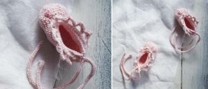 Knitted Ballerina Slippers for Baby Free Knitting Pattern