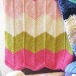 Knitted Chevron Blanket for Baby Free Pattern