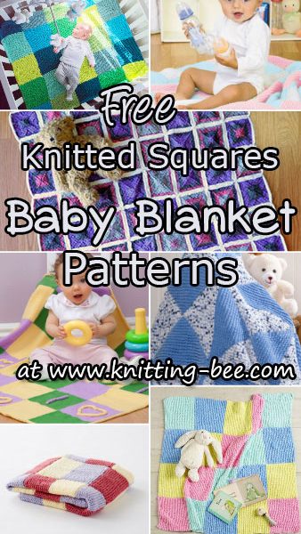 Knitted Squares Baby Blanket Patterns