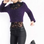 Ladies' Cropped Sweater Free Knitting Pattern