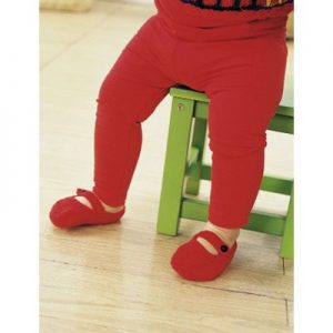 Little Red Shoes Mary Janes Knitting Pattern for Baby