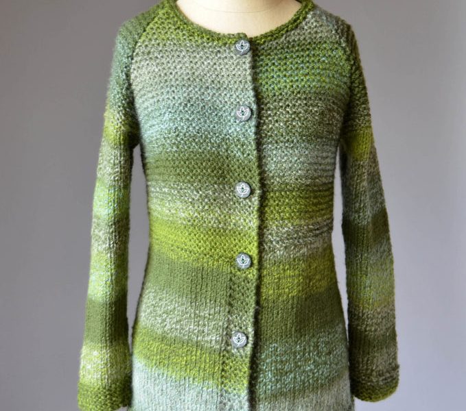 Mossbank Cardigan Free Knitting Pattern for Women