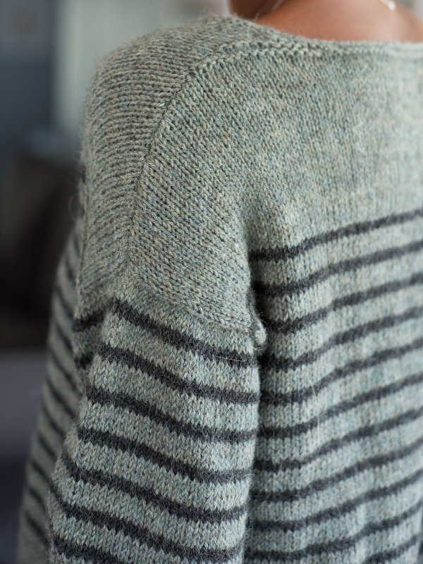 Parnell Striped Ladies Sweater Free Knitting Pattern 2 ⋆