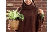 Patons Big Chocolate Cape Free Knitting Pattern