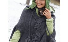 Patons Braid Detail Cape Free Knitting Pattern