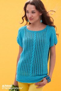 Patons Breezy Dolman Top Free Knitting Pattern