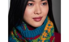 Patons Bright Diamonds Cowl Free Knitting Pattern