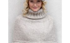 Patons Cable Capelet Free Knitting Pattern