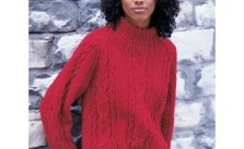 Patons Cabled Raglan Free Knitting Pattern