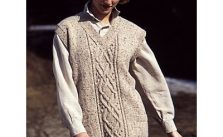 Patons Celtic Cable Vest Free Knitting Pattern