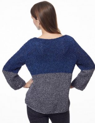 Patons Color Dipped Top Free Knitting Pattern - Knitting Bee