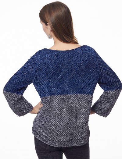 Patons Color Dipped Top Free Knitting Pattern