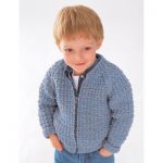 Patons Easy Zip Jacket Child's Sweater Knit Pattern