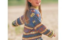 Patons Enchanted Garden Sweater Free Knitting Pattern for Girls