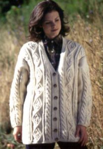 Free Aran cardigan knitting pattern