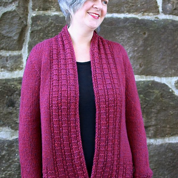 Peverly Free Cardigan Knitting Pattern
