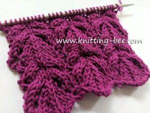Pretty Lace and Cable Free Knitting Stitch - Knitting Bee