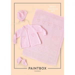 Rosy Garden Baby Layette Set Free Knitting Pattern