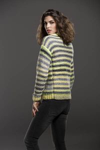 Shaded Stripes Sweater Free Knitting Pattern