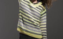 Shaded Stripes Sweater Free Knitting Pattern