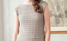 Tove Tee Top Free Knitting Pattern