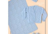 Zig Zag Set Baby Layette Set Free Knitting Pattern